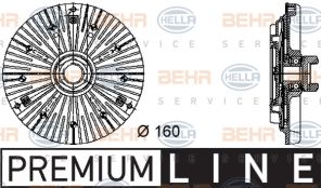 Hella 8MV 376 732-401 - Ventilátor spojky