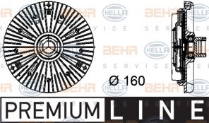 Hella 8MV 376 734-441 - Ventilátor spojky