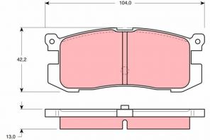TRW GDB1025 - Brzdové platničky -