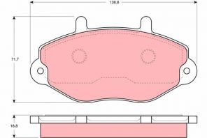 TRW GDB1080 - Brzdové platničky -