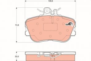 TRW GDB1094 - Brzdové platničky -