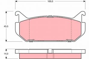 TRW GDB1140 - Brzdové platničky -