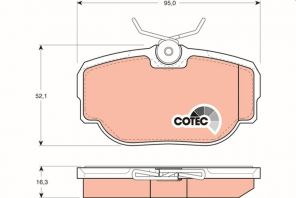 TRW GDB1155 - Brzdové platničky -