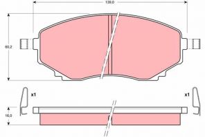 TRW GDB1177 - Brzdové platničky -