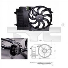TYC 803-0001 - Ventilátor motora -