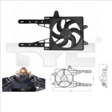 TYC 809-0007 - Ventilátor motora -