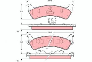 TRW GDB1238 - Brzdové platničky -