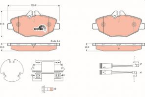 TRW GDB1542 - Brzdové platničky -