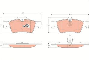 TRW GDB1546 - Brzdové platničky -