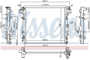 Nissens 61037 - Chladič vody -