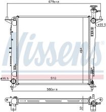 Nissens 666222 - Chladič vody -