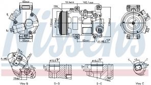 Nissens 89516 - Kompresor -