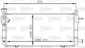 Valeo 730018 - Chladič vody -