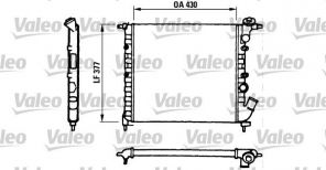 Valeo 730055 - Chladič vody -