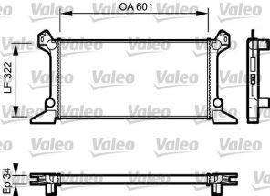 Valeo 730124 - Chladič vody -