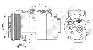 NRF 32250 - Kompresor -