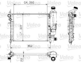 Valeo 730372 - Chladič vody -