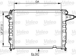 Valeo 730395 - Chladič vody -