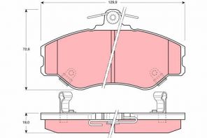 TRW GDB3089 - Brzdové platničky -