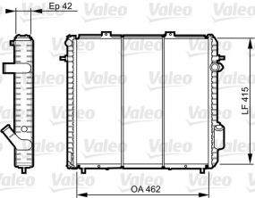 Valeo 730502 - Chladič vody -