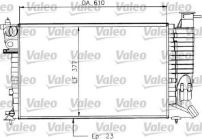Valeo 730927 - Chladič vody -