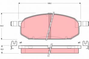 TRW GDB3153 - Brzdové platničky -
