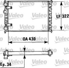 Valeo 730946 - Chladič vody -