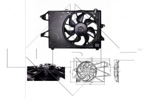 NRF 47005 - Ventilátor motora -