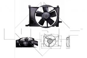 NRF 47009 - Ventilátor motora -