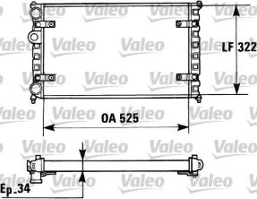 Valeo 730947 - Chladič vody -