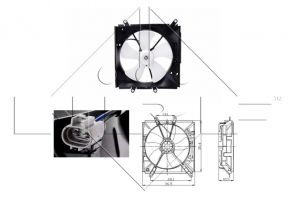 NRF 47016 - Ventilátor motora -