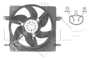 NRF 47037 - Ventilátor motora -