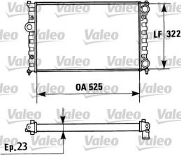 Valeo 730948 - Chladič vody -