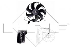 NRF 47064 - Ventilátor motora -