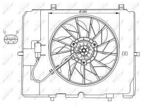 NRF 47067 - Ventilátor motora -