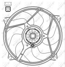 NRF 47069 - Ventilátor motora -