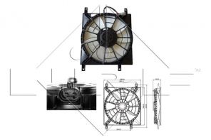 NRF 47257 - Ventilátor motora -