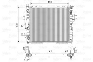 Valeo 730969 - Chladič vody -