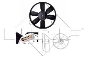 NRF 47402 - Ventilátor motora -