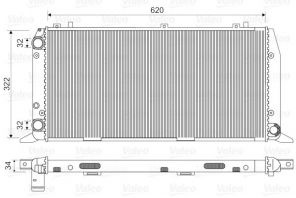 Valeo 730972 - Chladič vody -