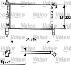 Valeo 730975 - Chladič vody -