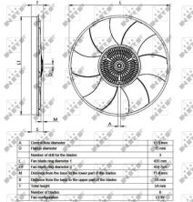 NRF 49539 - Ventilátor spojky