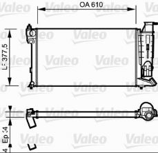Valeo 730985 - Chladič vody -