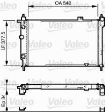 Valeo 730994 - Chladič vody -