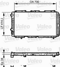 Valeo 730995 - Chladič vody -