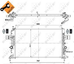 NRF 53000 - Chladič vody -