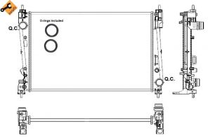 NRF 53017 - Chladič vody -