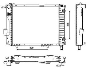 NRF 53030 - Chladič vody -