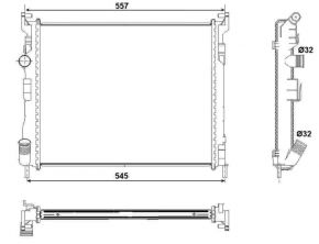 NRF 53032 - Chladič vody -