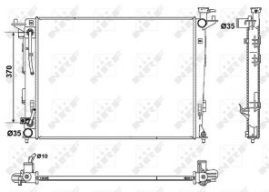 NRF 53051 - Chladič vody -